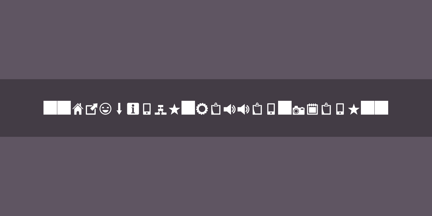 Шрифт Heydings Common Icons